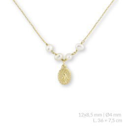 Naszyjnik srebrny pr .925 pokryty 24-karatowym złotem 1766704