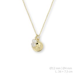 Naszyjnik srebrny pr .925 pokryty 24-karatowym złotem 176682