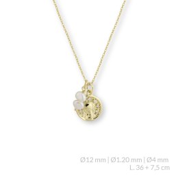 Naszyjnik srebrny pr .925 pokryty 24-karatowym złotem 176684