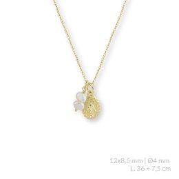 Naszyjnik srebrny pr .925 pokryty 24-karatowym złotem 176686