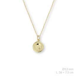 Naszyjnik srebrny pr .925 pokryty 24-karatowym złotem 176688