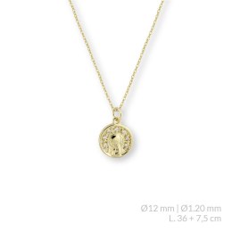 Naszyjnik srebrny pr .925 pokryty 24-karatowym złotem 176690