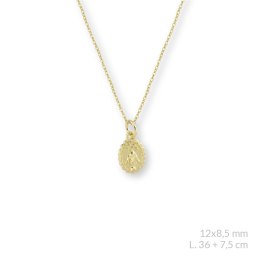 Naszyjnik srebrny pr .925 pokryty 24-karatowym złotem 176692