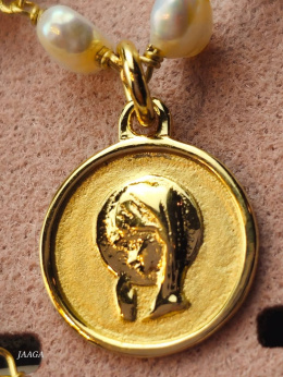 Naszyjnik srebrny pr .925 pokryty 24-karatowym złotem 176700