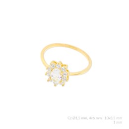 Pierścionek srebrny 124089