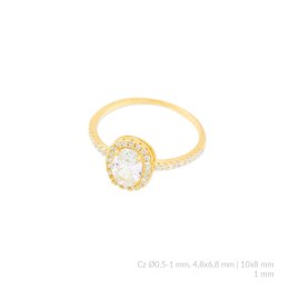 Pierścionek srebrny 124095