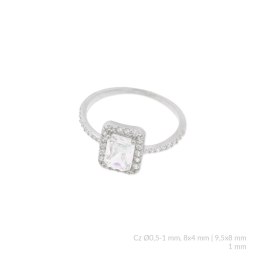 Pierścionek srebrny 124106