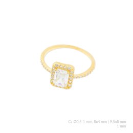 Pierścionek srebrny 124107