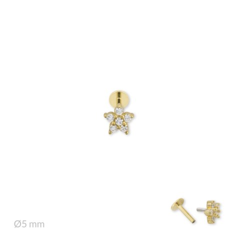 Srebrny piercing 153528