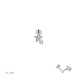 Srebrny piercing 153529