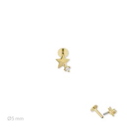 Srebrny piercing 153530