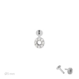 Srebrny piercing 153533