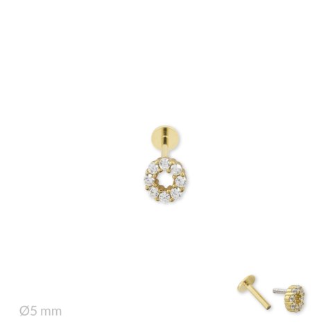 Srebrny piercing 153534