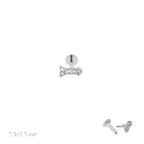 Srebrny piercing 153535