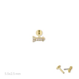 Srebrny piercing 153536