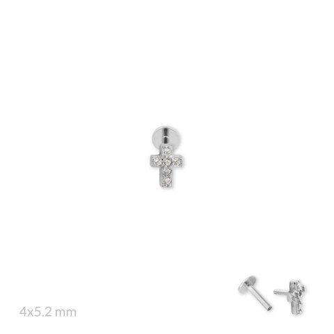 Srebrny piercing 153537