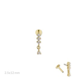 Srebrny piercing 153546