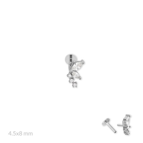Srebrny piercing 153547
