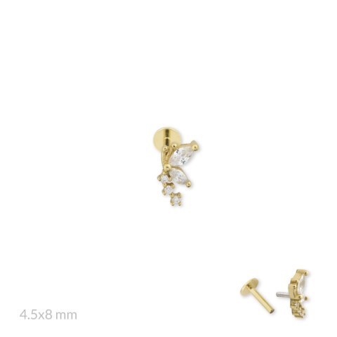 Srebrny piercing 153548