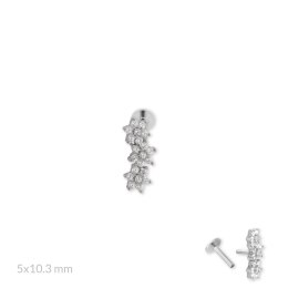 Srebrny piercing 153549