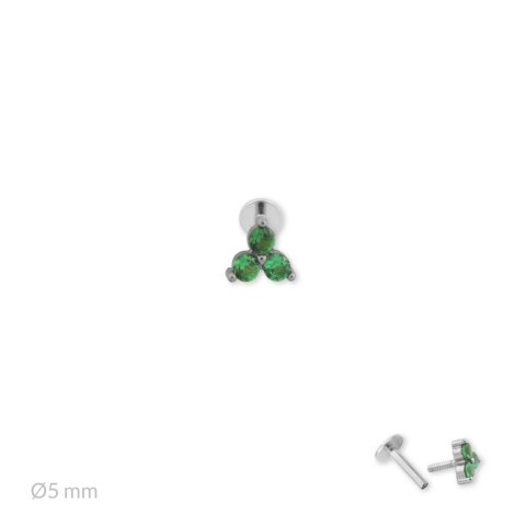 Srebrny piercing 153553