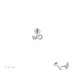 Srebrny piercing 153555