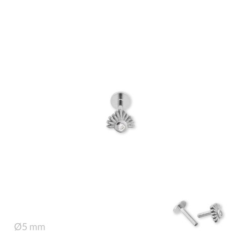 Srebrny piercing 153557
