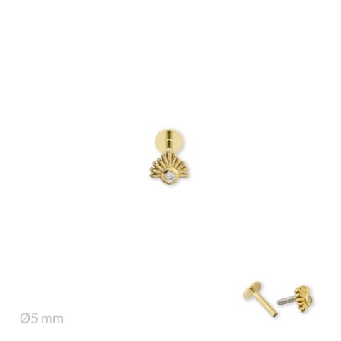 Srebrny piercing 153558