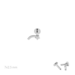Srebrny piercing 153563