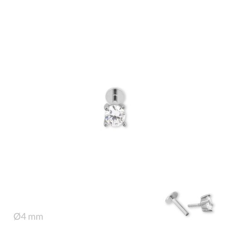 Srebrny piercing 153573
