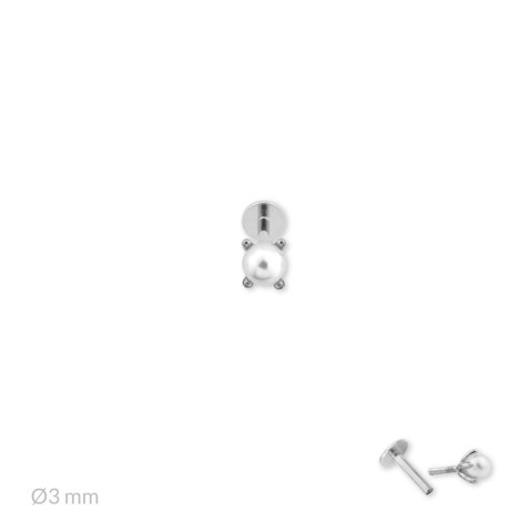 Srebrny piercing 153577