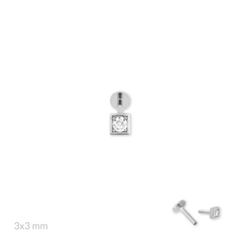 Srebrny piercing 153579