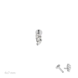 Srebrny piercing 153581