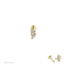 Srebrny piercing 153582