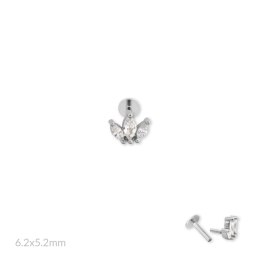 Srebrny piercing 153583