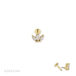 Srebrny piercing 153584
