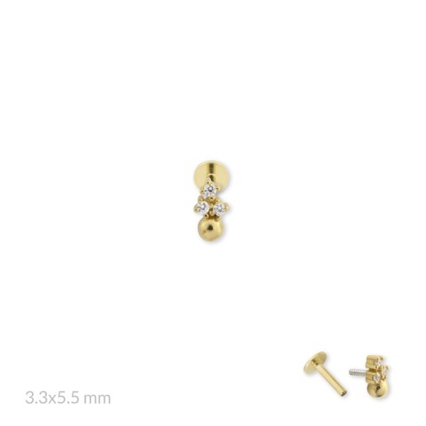 Srebrny piercing 153588