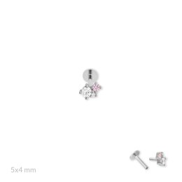 Srebrny piercing 153589