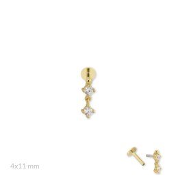 Srebrny piercing 153594