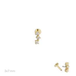 Srebrny piercing 153598