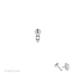 Srebrny piercing 153599