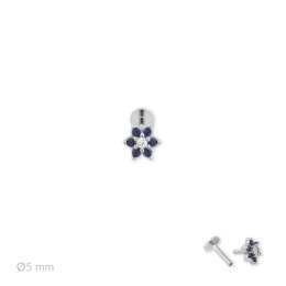 Srebrny piercing 153603