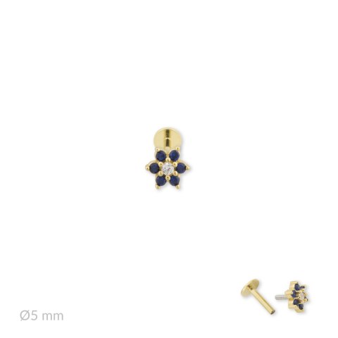 Srebrny piercing 153604