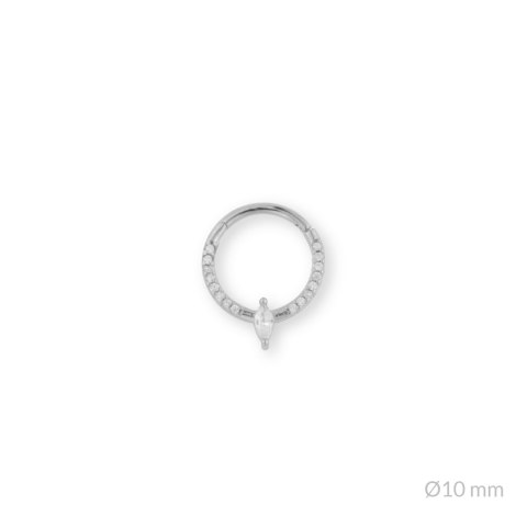 Srebrny piercing 153645