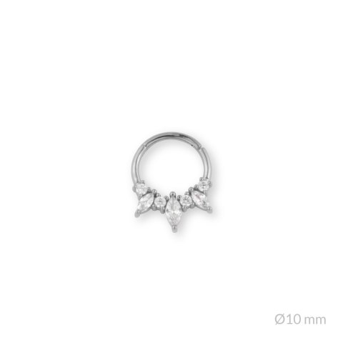 Srebrny piercing 153649