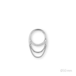 Srebrny piercing 153657